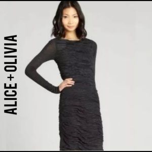 Alice + Olivia Jersey Ruched Dress